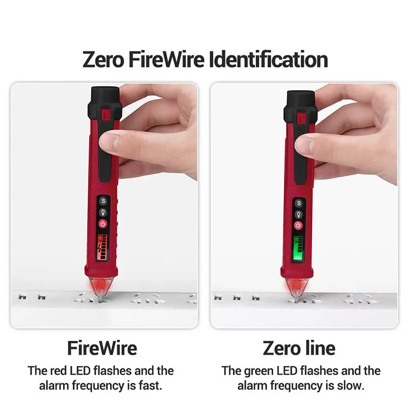 ANENG VC1010 Digital Voltage Detectors Non-Contact Pen Tester Meter 12-1000V AC/DC Volt Current Electric Test Pencil
ANENG VC1010 Digital Voltage Detectors Non-Contact Pen Tester Meter 12-1000V AC/DC Volt Current Electric Test Pencil