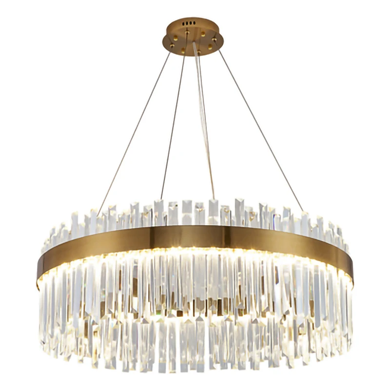 Crystal Led Chandelier Lamp Luxury Lustre Living Room Decoration Sivler Gold 40 60 80cm Round Ceiling Light Kitchen Home Decor
Crystal Led Chandelier Lamp Luxury Lustre Living Room Decoration Sivler Gold 40 60 80cm Round Ceiling Light Kitchen Home Decor
