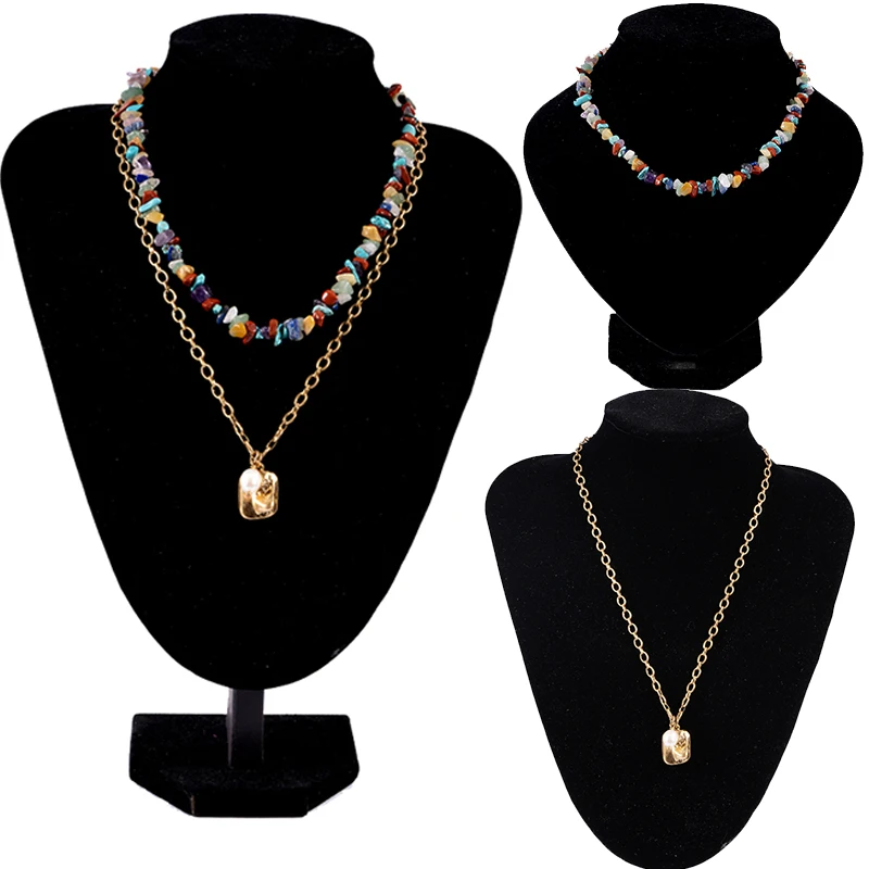 Natural Stone Pendant Necklaces for Women Gold Crystal Colored Stone Necklace Choker Cubic Women Jewelry
Natural Stone Pendant Necklaces for Women Gold Crystal Colored Stone Necklace Choker Cubic Women Jewelry