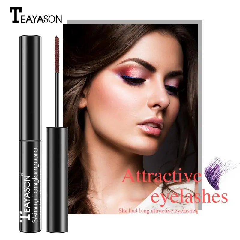 Professional Multi-colors Mascara Long-lasting Waterproof Sweat-proof Curling Thick Lengthening Glitter Diamond Mascara TSLM1