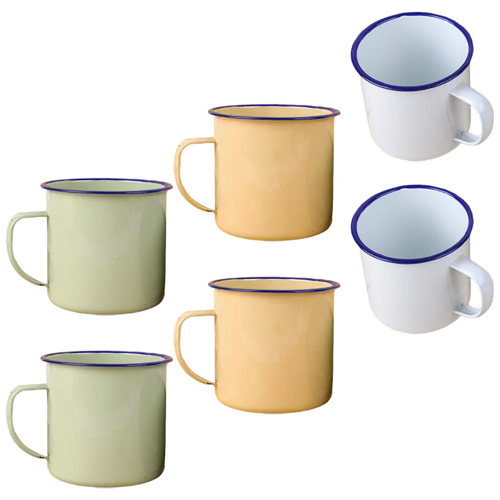 6 Pcs Practical Enamel Cups Simple Water Mug Enamel Tea Cup Water Drinking Cups
6 Pcs Practical Enamel Cups Simple Water Mug Enamel Tea Cup Water Drinking Cups