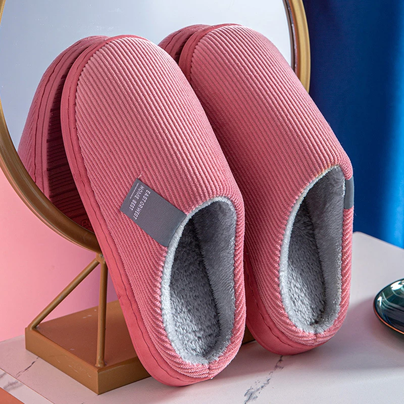 Winter Warm Cotton Slippers Women Men Home Shoes Simple Non-slip Indoor Slides Corduroy Couple Slipper Female Shoes
Winter Warm Cotton Slippers Women Men Home Shoes Simple Non-slip Indoor Slides Corduroy Couple Slipper Female Shoes