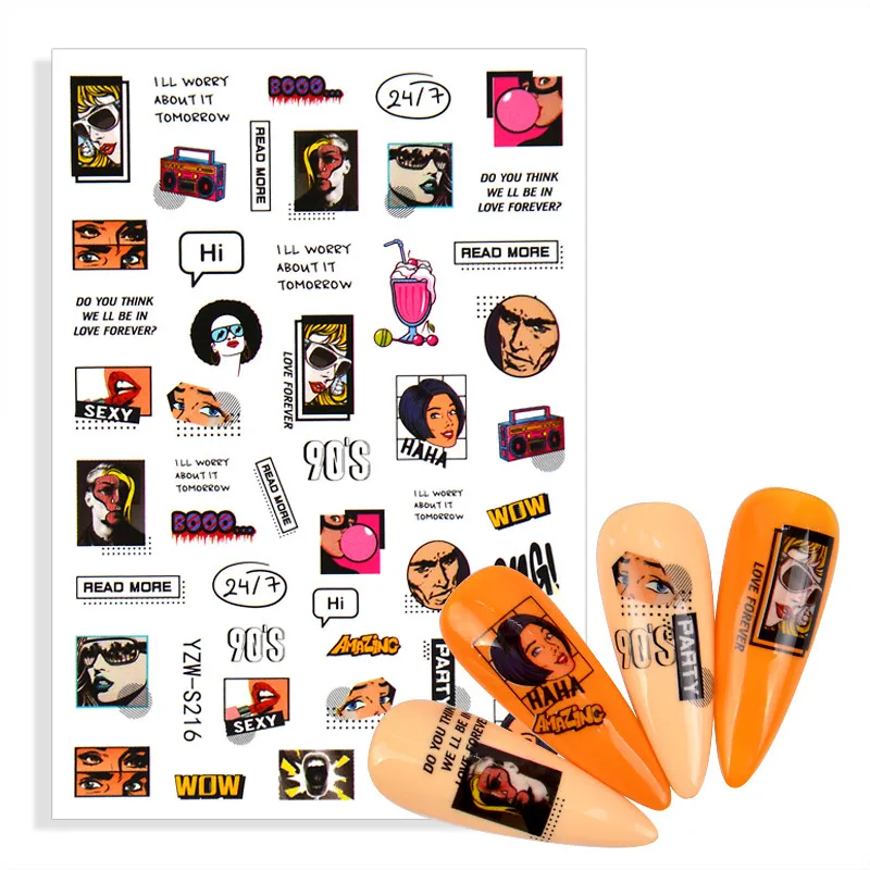 1pcs NEW Nail Decals Adhesive Stickers Sexy Lips Tongue Makeup Girls Sliders Decoration Manicure Wraps Tattoo Modern Cool Girl
1pcs NEW Nail Decals Adhesive Stickers Sexy Lips Tongue Makeup Girls Sliders Decoration Manicure Wraps Tattoo Modern Cool Girl