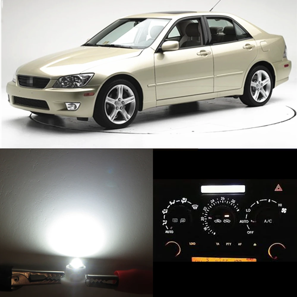 WLJH High Bright 7 colors Climate Control Light and Clock Bulbs Led Replacement for Lexus IS300 2001-2005,Pack of 6
WLJH High Bright 7 colors Climate Control Light and Clock Bulbs Led Replacement for Lexus IS300 2001-2005,Pack of 6