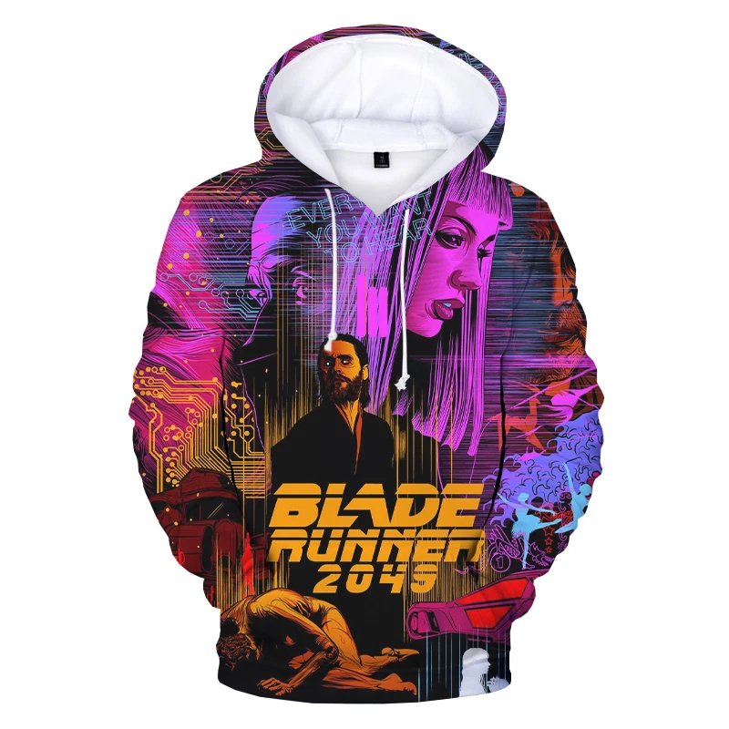 

2021 New Newest Style Neonoir Science Fiction Film Blade Runner 2049 3D Printed Hoodies Unisex Harajuku