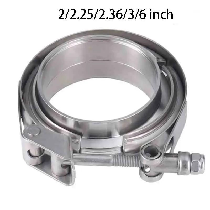 2/2.25/2.36/3/6 inch Stainless Steel Quick Release V Band Clamp With Male Female Flange Exhaust Pipe Clamp
2/2.25/2.36/3/6 inch Stainless Steel Quick Release V Band Clamp With Male Female Flange Exhaust Pipe Clamp