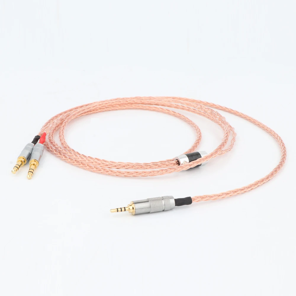 

2.5mm TRRS Balanced 8 Core Litz Braid Headphone Upgrade Cable for MDR-Z7 Z7M2 MDR-Z1R D600 D7100