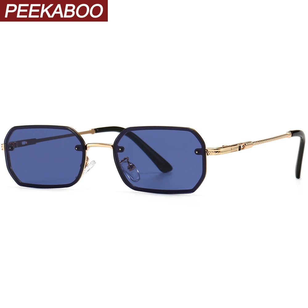 Очки солнцезащитные Peekaboo в металлической оправе uv400 для мужчин и женщин, небольшие прямоугольные солнечные аксессуары в стиле ретро, с золо...
Очки солнцезащитные Peekaboo в металлической оправе uv400 для мужчин и женщин, небольшие прямоугольные солнечные аксессуары в стиле ретро, с золо...