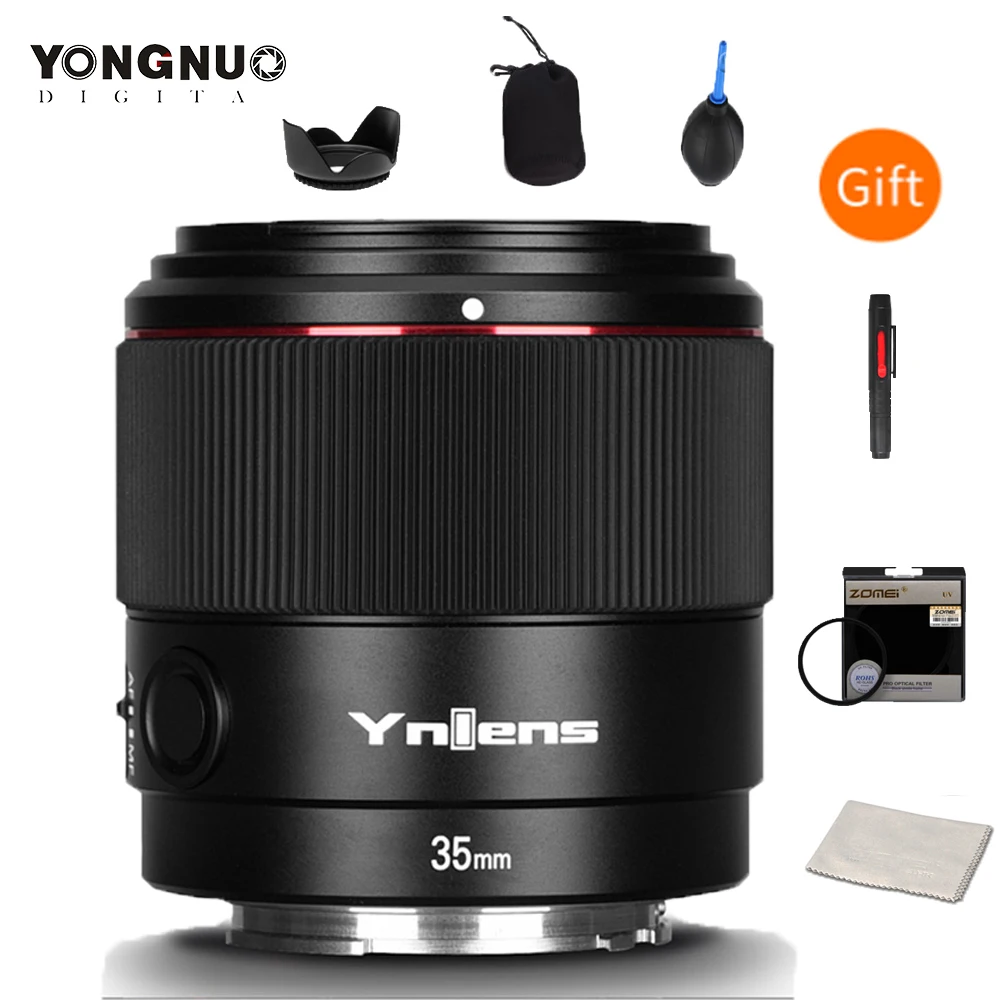 Объектив Yongnuo YN 35 мм, объектив для камеры с большой апертурой, F2S DF DSM AF MF, Sony E mount A7II A6600 A6500 A9 A7RII
Объектив Yongnuo YN 35 мм, объектив для камеры с большой апертурой, F2S DF DSM AF MF, Sony E mount A7II A6600 A6500 A9 A7RII