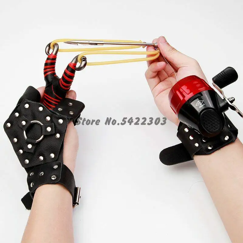 Powerful Hunting Fishing Slingshot and Rubber band and Hand care wrist Fishing suit set fishing wheel 
Powerful Hunting Fishing Slingshot and Rubber band and Hand care wrist Fishing suit set fishing wheel