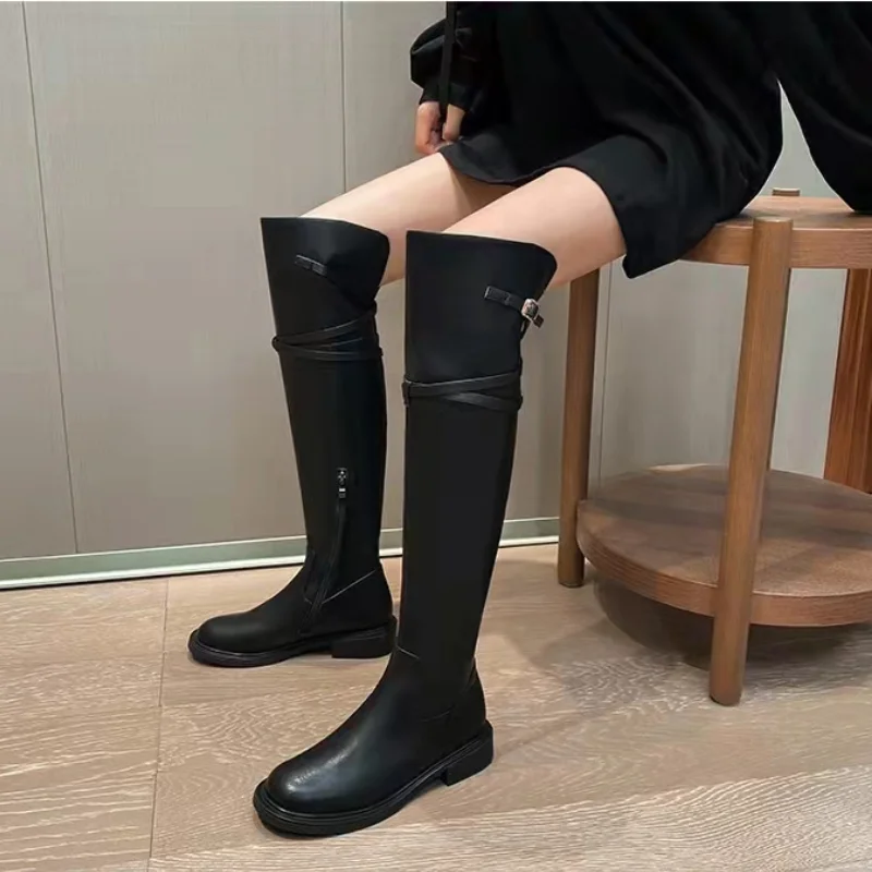 2021 Autumn and Winter New Women's High Boots Solid Color Round Toe Square Heel Boots Outdoor Non-slip Comfortable Casual Boots
2021 Autumn and Winter New Women's High Boots Solid Color Round Toe Square Heel Boots Outdoor Non-slip Comfortable Casual Boots