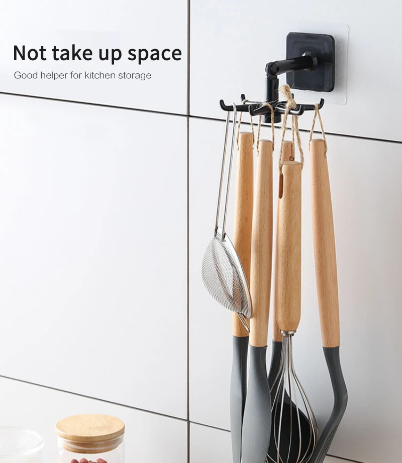 Home Non-perforated Non-marking Sticker Storage Hook Creative Rotatable 360-degree Hook
Home Non-perforated Non-marking Sticker Storage Hook Creative Rotatable 360-degree Hook