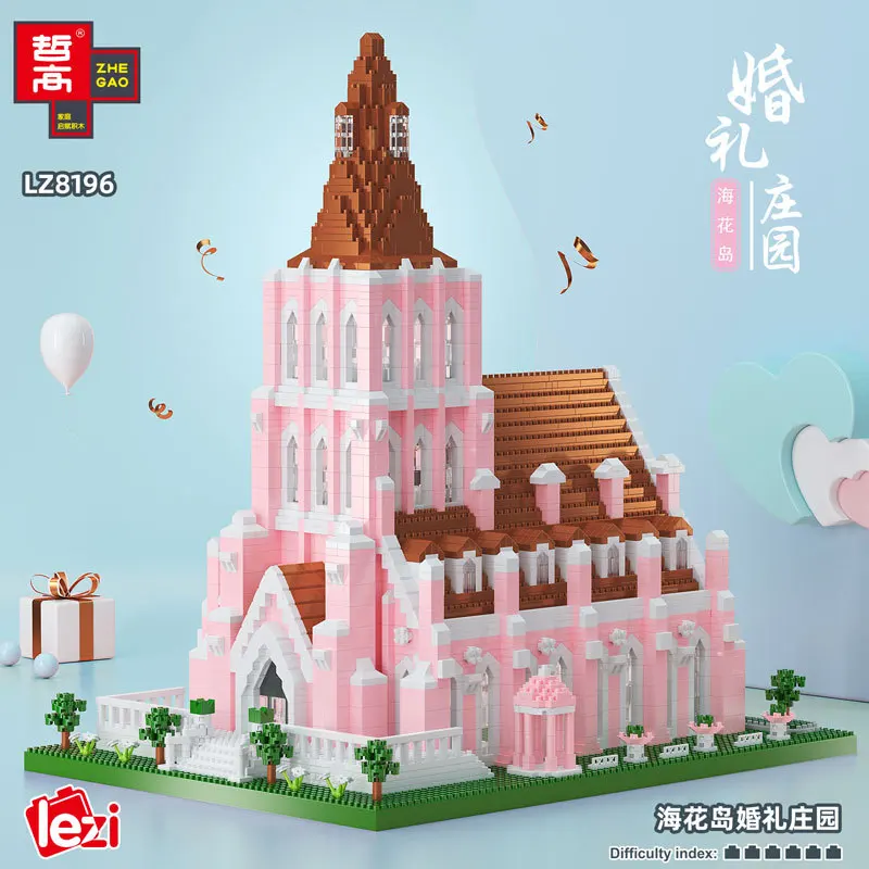 LEZI LZ8196 Micro Diamond Small Particle Wedding Manor Assembled Building Block Model Children's Educational Toy Christmas Gift
LEZI LZ8196 Micro Diamond Small Particle Wedding Manor Assembled Building Block Model Children's Educational Toy Christmas Gift