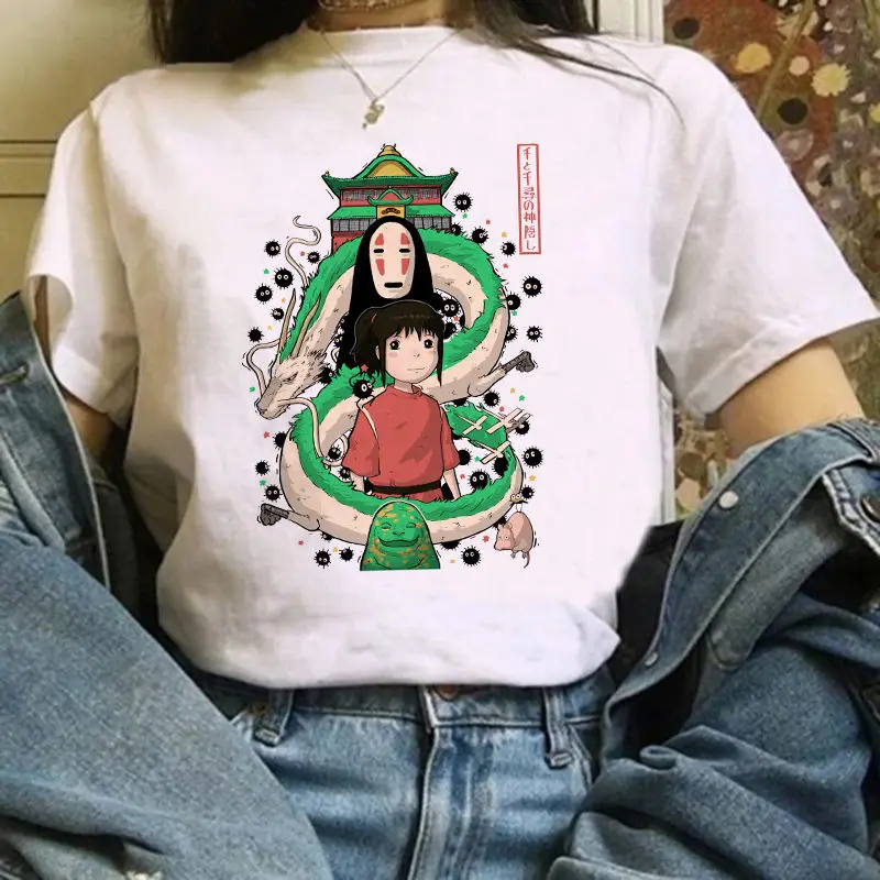 Japanese anime Totoro Harajuku Summer T-shirt Studio Ghibli Kawaii printed T-shirt Hayao Miyazaki Chihiro Chihiro Graphics Tee
Japanese anime Totoro Harajuku Summer T-shirt Studio Ghibli Kawaii printed T-shirt Hayao Miyazaki Chihiro Chihiro Graphics Tee