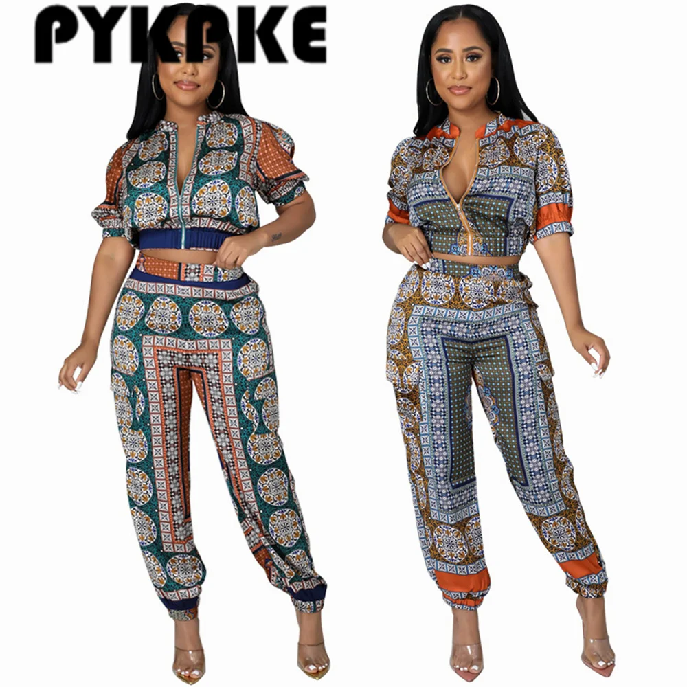 Tracksuit Women Sexy Club Outfit Jogging Full Female Print Zipper Crop Top And Pant Two Piece Set
Tracksuit Women Sexy Club Outfit Jogging Full Female Print Zipper Crop Top And Pant Two Piece Set