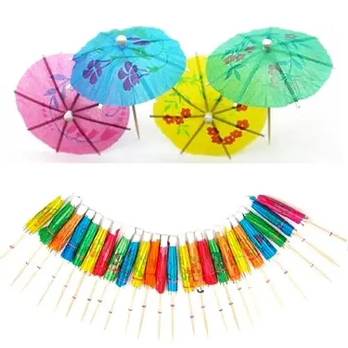 50Pcs Mixed Color Mini Umbrellas Parasol Snack Cocktail Party Pick Decoration 
50Pcs Mixed Color Mini Umbrellas Parasol Snack Cocktail Party Pick Decoration