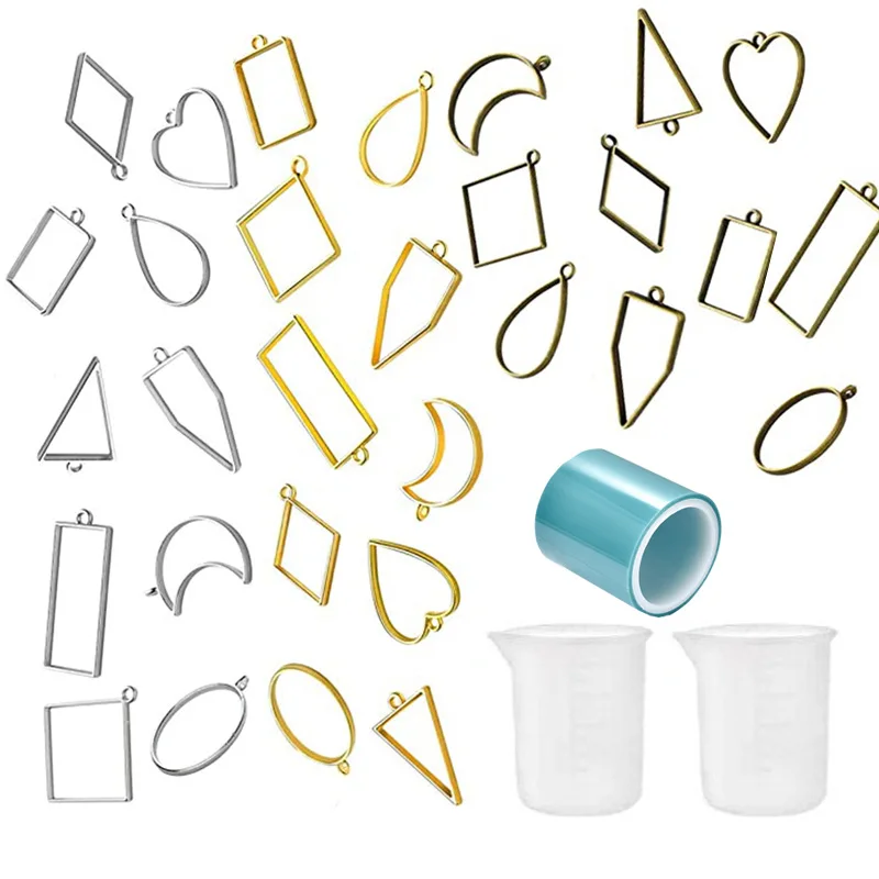 DIY Metal Frame UV Dropping Model Geometric Hollow Frame Handmade Pendant Keyring Accessories Jewelry Mould
DIY Metal Frame UV Dropping Model Geometric Hollow Frame Handmade Pendant Keyring Accessories Jewelry Mould