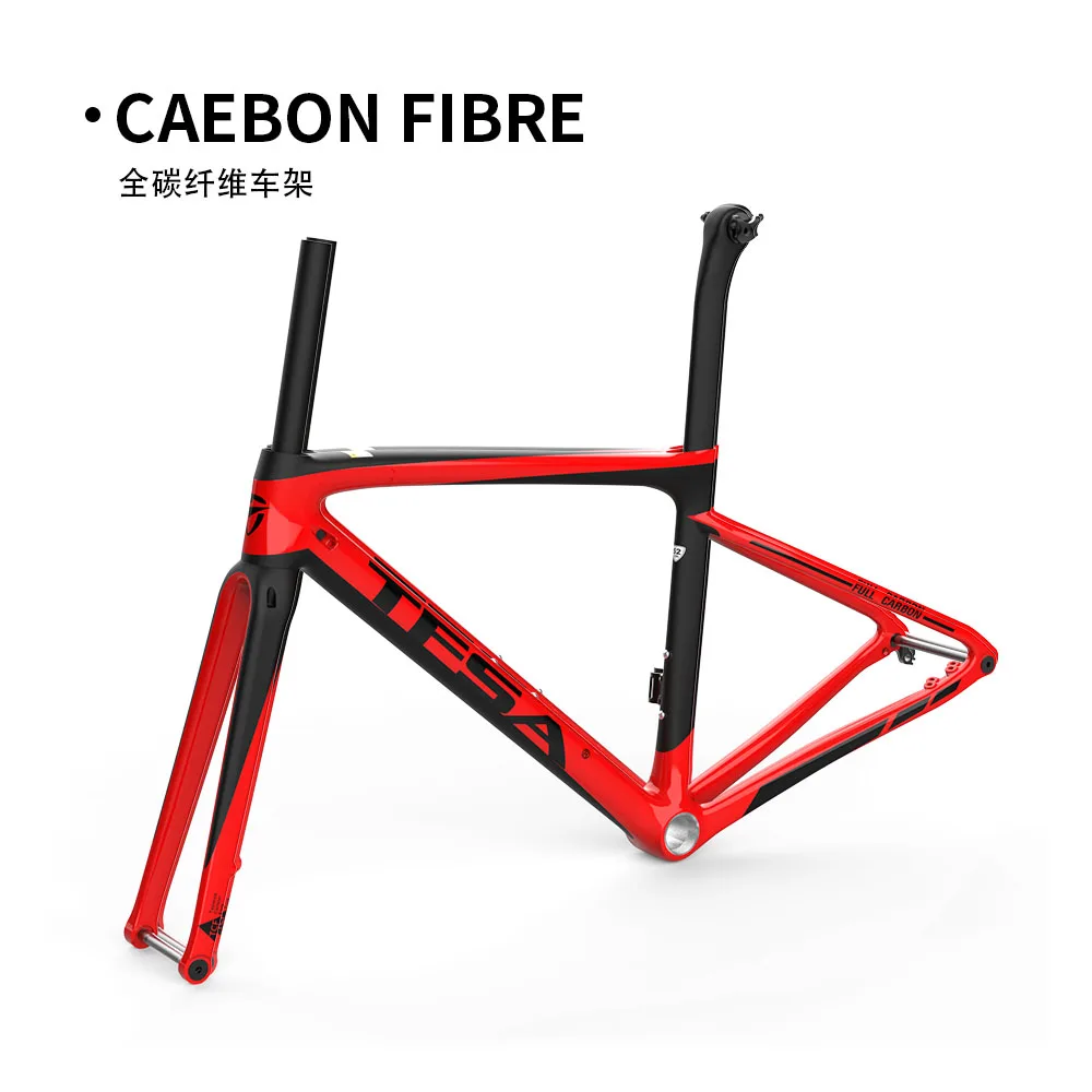 TFSASL68BSA screw tooth full carbon fiber road bike frame Chameleon coaxial disc brake 700-28C wheels 900G red frame
TFSASL68BSA screw tooth full carbon fiber road bike frame Chameleon coaxial disc brake 700-28C wheels 900G red frame