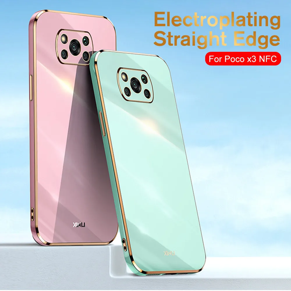 Чехол-рамка для Xiaomi Poco X3 NFC M3 Pro 5G F3 GT Mi Pocophone X F M 3 противоударный мягкий | Мобильные