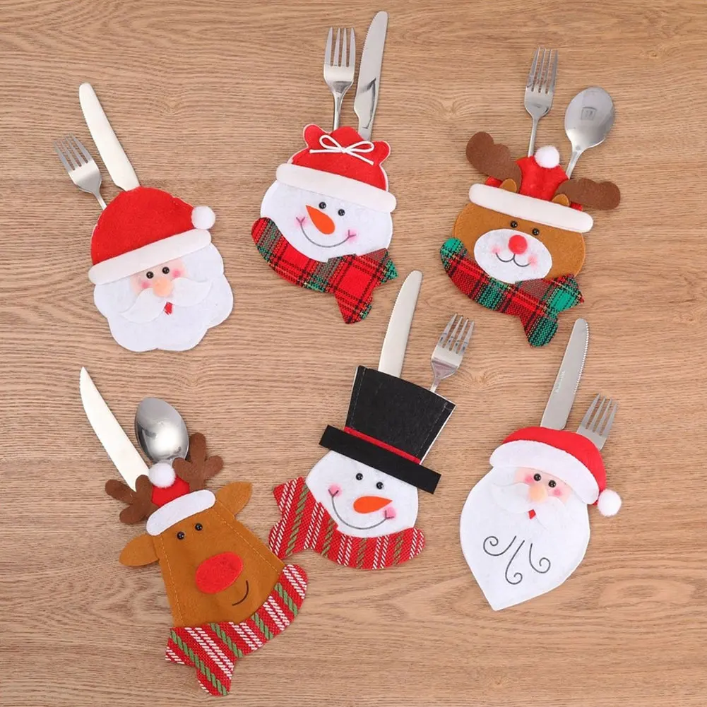 10PC Tableware Holder Bag Christmas Cutlery Bag Christmas Decorations Kitchen Tableware Holde Santa Elf Reindeer Ornaments
10PC Tableware Holder Bag Christmas Cutlery Bag Christmas Decorations Kitchen Tableware Holde Santa Elf Reindeer Ornaments