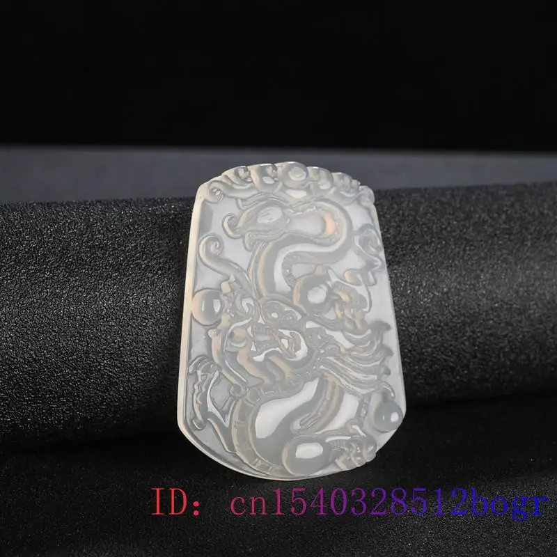 Jade Dragon Pendant Gifts Jewelry Carved Necklace Fashion White Green Chalcedony Natural Charm Women
Jade Dragon Pendant Gifts Jewelry Carved Necklace Fashion White Green Chalcedony Natural Charm Women