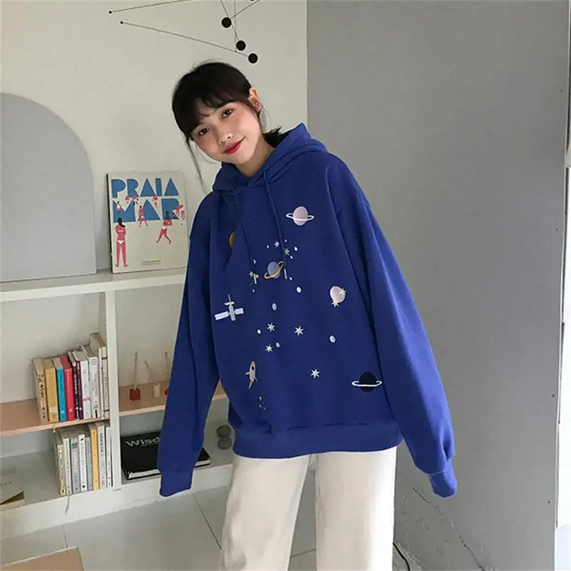 Casual Universe Planet Print Sweatshirt Female Korean Kawaii Women's Sweatshirts Japanese Harajuku Ulzzang Clothing for Women 
Casual Universe Planet Print Sweatshirt Female Korean Kawaii Women's Sweatshirts Japanese Harajuku Ulzzang Clothing for Women