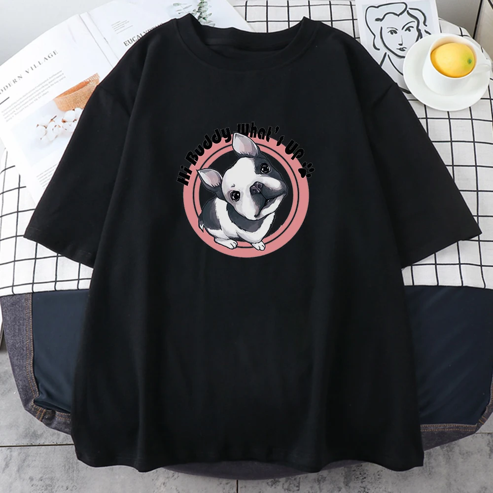 Hi Buddy What'S Up Print T Shirt Women'S Fitted Japanese Tshirt Aesthetic Comfortable Tee Shirts Vintage Brand Woman Tshirts
Hi Buddy What'S Up Print T Shirt Women'S Fitted Japanese Tshirt Aesthetic Comfortable Tee Shirts Vintage Brand Woman Tshirts