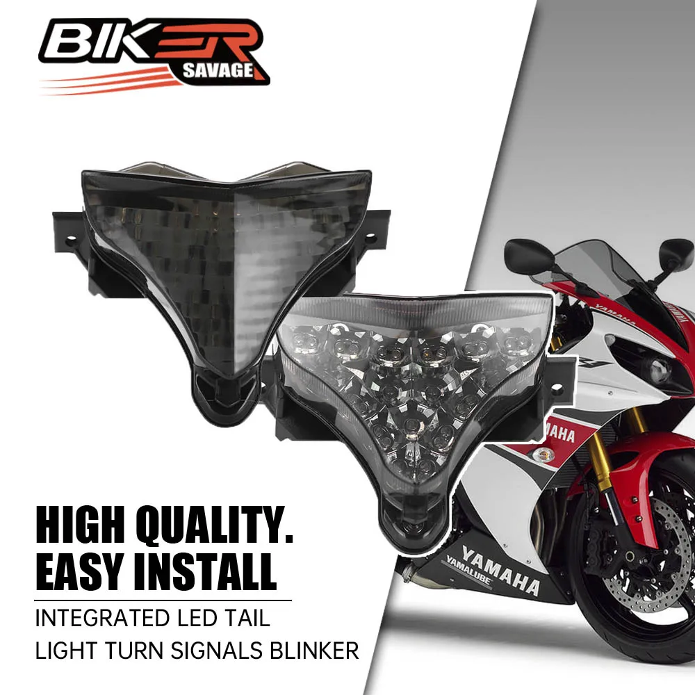 For YAMAHA YZF R1 2009-2014 Motorcycle 12V Turn Signals Blinker LED Tail Integrated Light Brake Lamp Replacement Accessories
For YAMAHA YZF R1 2009-2014 Motorcycle 12V Turn Signals Blinker LED Tail Integrated Light Brake Lamp Replacement Accessories