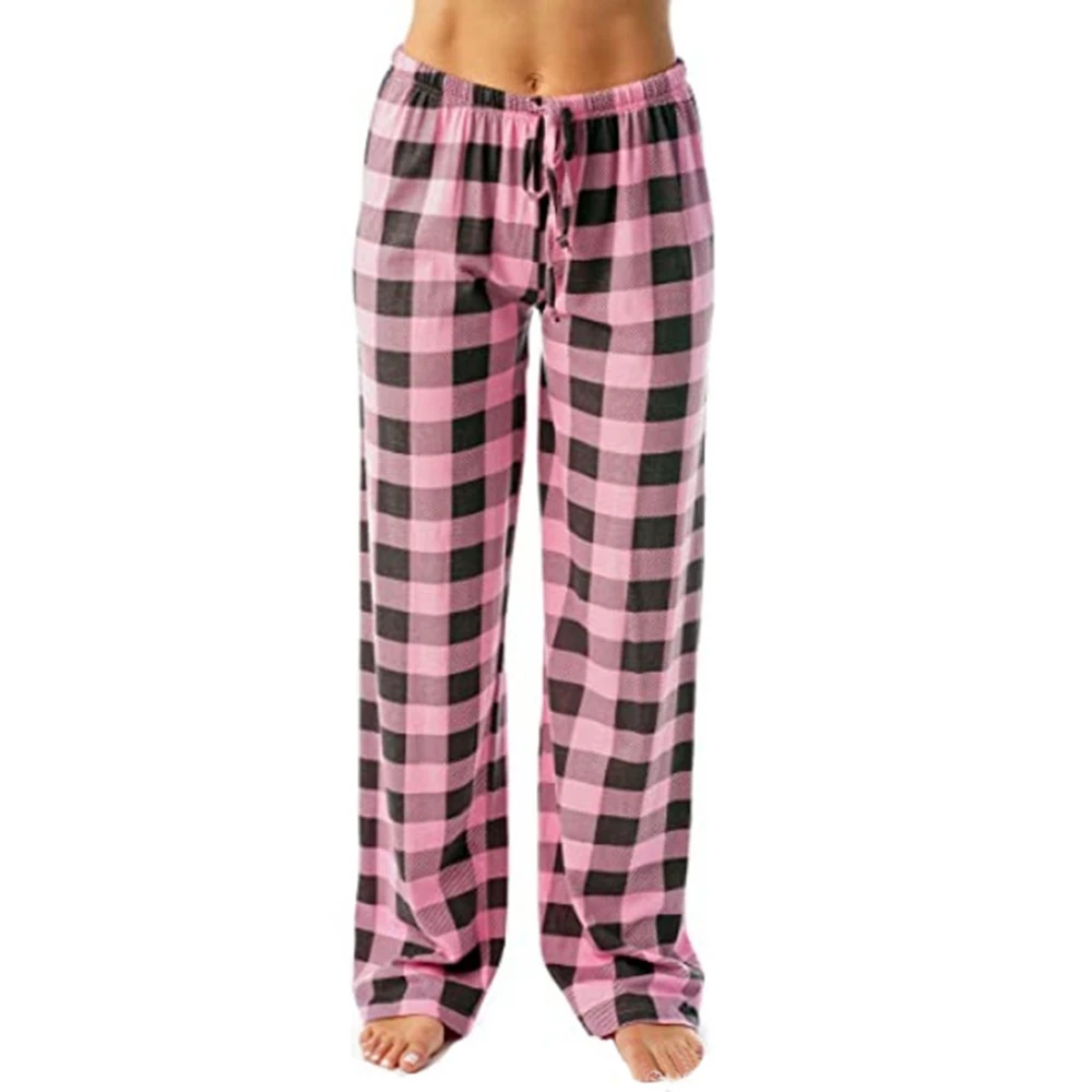 Womens Plaid Sweatpants Wide Leg Loungewear Pajamas Bottoms Comfy Drawstring Elastic Waist Workout Joggers Pants NJKUI1 
Womens Plaid Sweatpants Wide Leg Loungewear Pajamas Bottoms Comfy Drawstring Elastic Waist Workout Joggers Pants NJKUI1