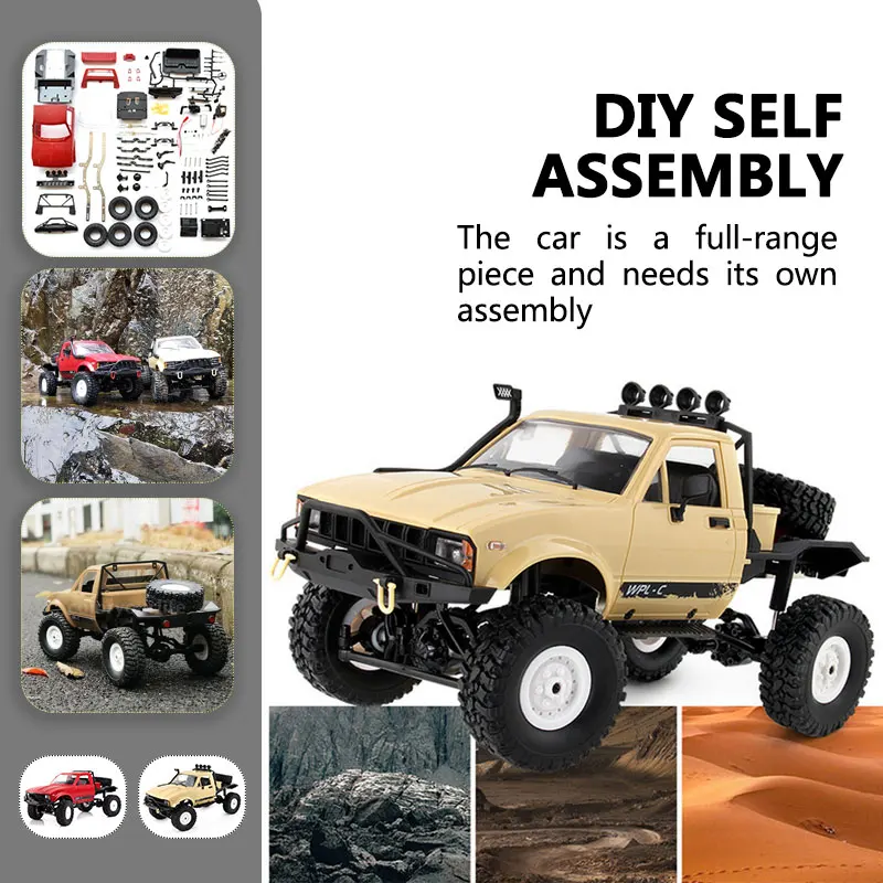 DIY Model RC Car Remote Control carDurable RC Car Off-Road Crawler Toy Premium RC Racing Rock Crawler Remote Control Truck Toys
DIY Model RC Car Remote Control carDurable RC Car Off-Road Crawler Toy Premium RC Racing Rock Crawler Remote Control Truck Toys