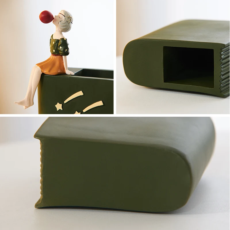 Creative Girl Pen Holder Character Model Resin Statue Girl Cute Bedroom Decoration Learning Stationery Student Children Gifts
Creative Girl Pen Holder Character Model Resin Statue Girl Cute Bedroom Decoration Learning Stationery Student Children Gifts