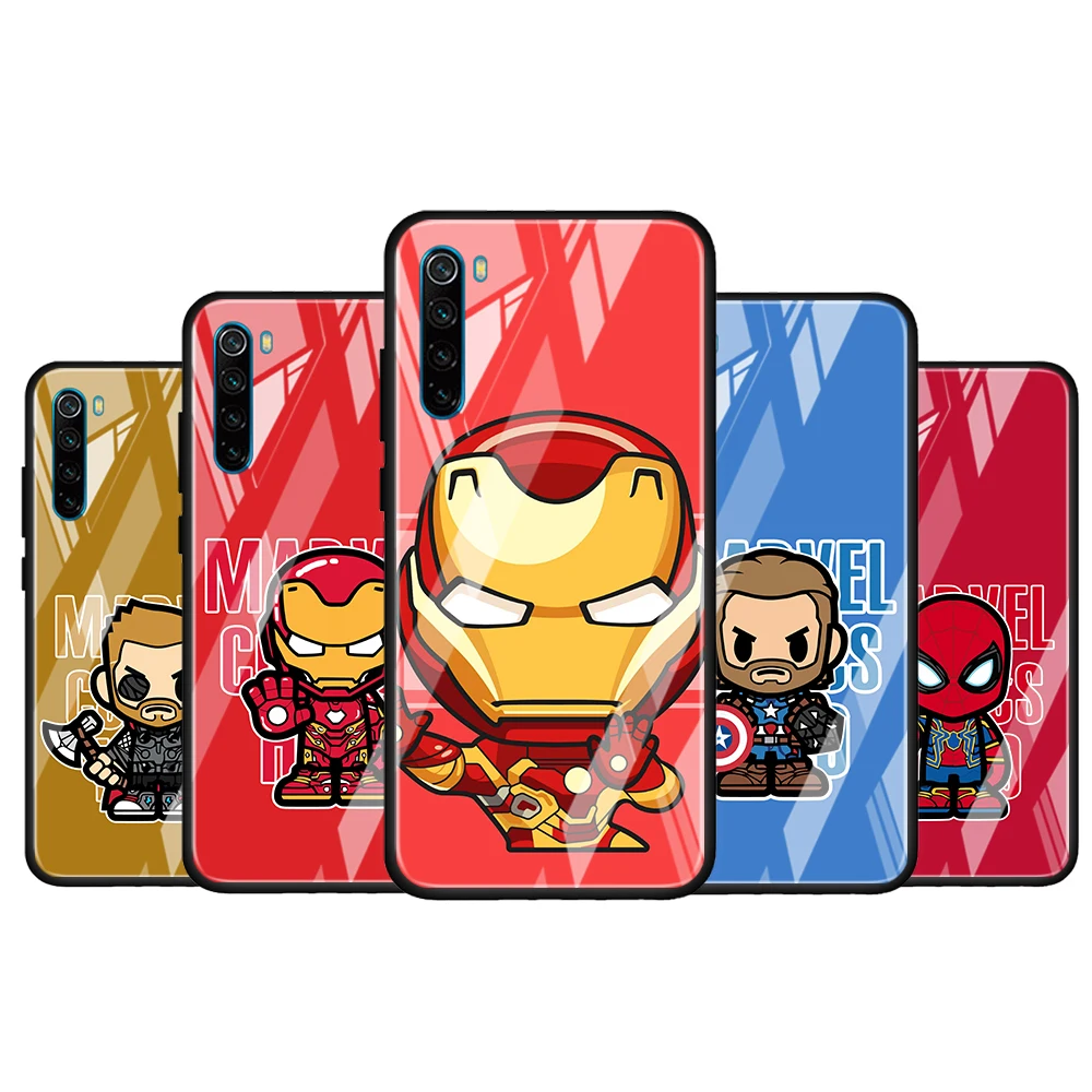 Cute marvel hero cartoon for Xiaomi Redmi K40 K30 K20 Pro Plus 9C 9A 9 8A 7 Luxury Shell Tempered Glass Phone Case Cover
Cute marvel hero cartoon for Xiaomi Redmi K40 K30 K20 Pro Plus 9C 9A 9 8A 7 Luxury Shell Tempered Glass Phone Case Cover