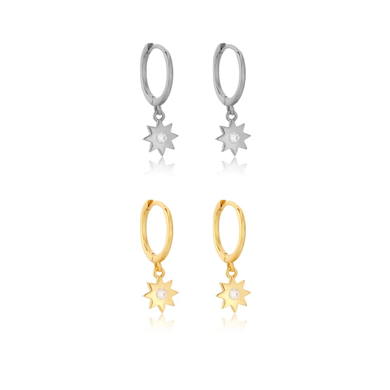 Eight-pointed Star Cubic Zircon Pendant Drop Earrings for Women Fashion Huggie Earrings Pendientes Jewels Boucles Oreilles Gift
Eight-pointed Star Cubic Zircon Pendant Drop Earrings for Women Fashion Huggie Earrings Pendientes Jewels Boucles Oreilles Gift