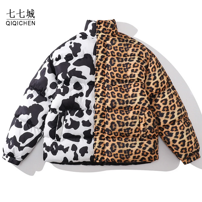 Winter Padded Parka Men Hip Hop Leopard Print Patchwork Thick Warm Jackets Streetwear Harajuku Outerwear Oversize Cotton Coats
Winter Padded Parka Men Hip Hop Leopard Print Patchwork Thick Warm Jackets Streetwear Harajuku Outerwear Oversize Cotton Coats