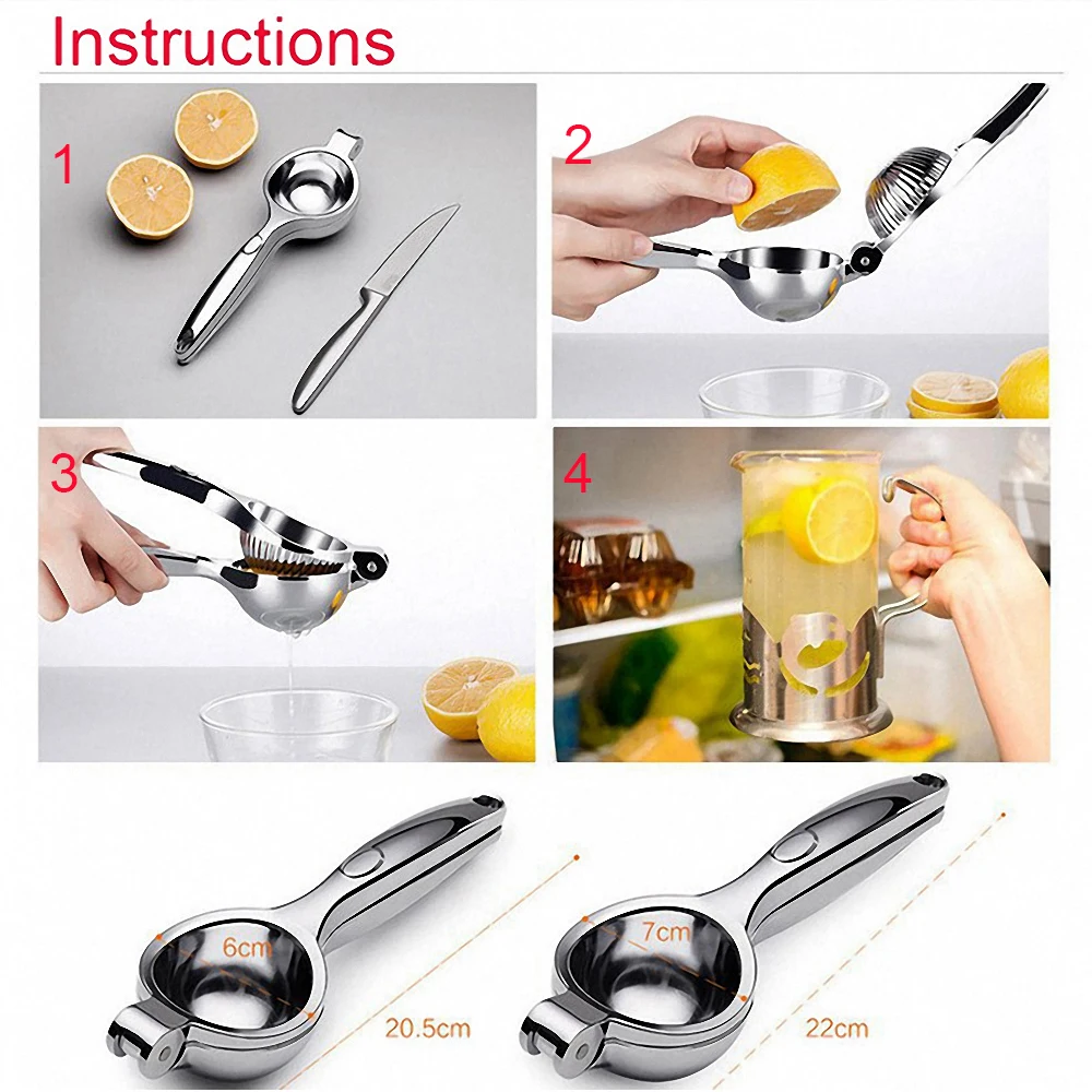 Household Manual Fruit Lemon Juicer Citrus Orange Hand Squeezer Press Machine Stainless Steel Multifunction Kitchen Gadgets
Household Manual Fruit Lemon Juicer Citrus Orange Hand Squeezer Press Machine Stainless Steel Multifunction Kitchen Gadgets