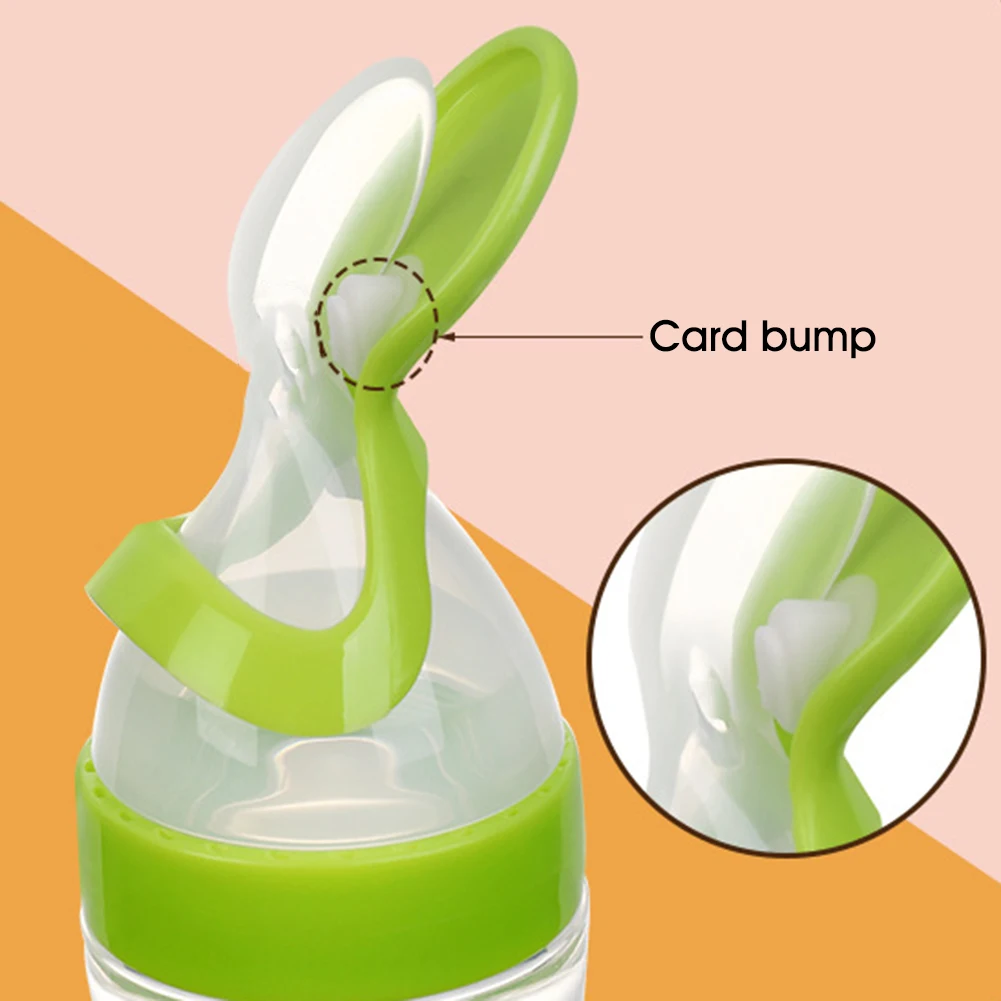 Squeeze Feeder Bottle Silicone Newborn Baby Training Feeder with Spoon Cover Suction Cup Feeding Spoon Food Supplement
Squeeze Feeder Bottle Silicone Newborn Baby Training Feeder with Spoon Cover Suction Cup Feeding Spoon Food Supplement