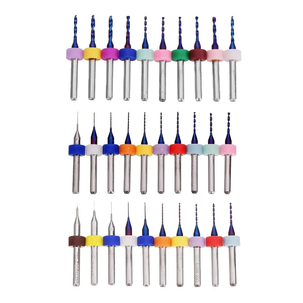 10pcs Upgrade 0.1-2mm Tungsten Steel PCBCNC Drill Bit for Print Circuit Boards PCB Drill Bit Machine Tool Set
10pcs Upgrade 0.1-2mm Tungsten Steel PCBCNC Drill Bit for Print Circuit Boards PCB Drill Bit Machine Tool Set