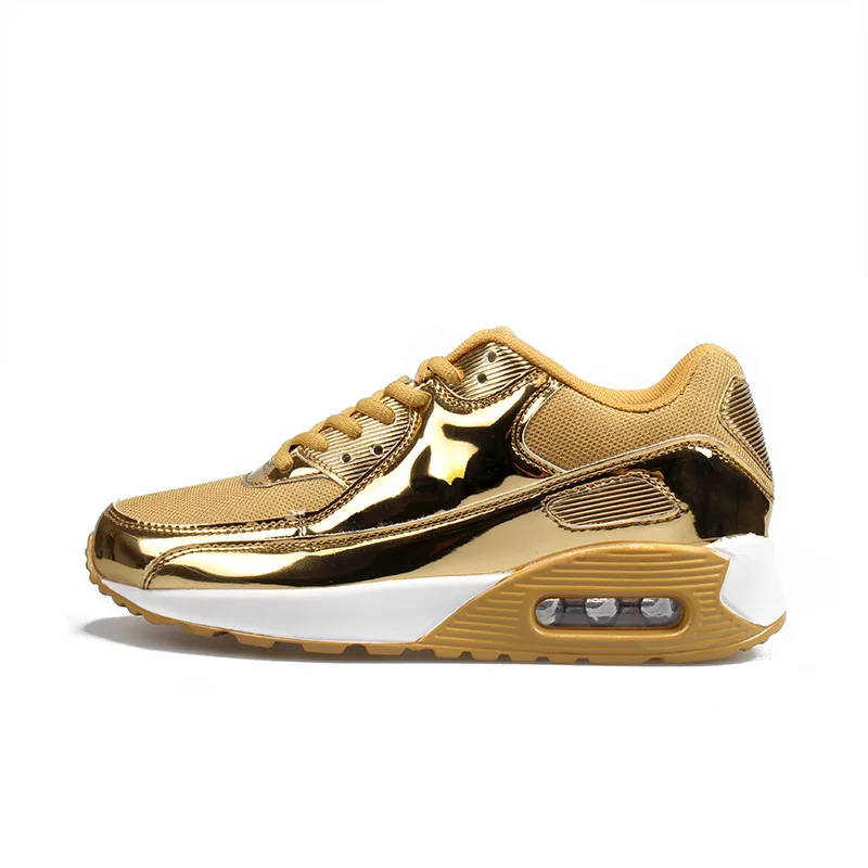 Men Running Shoes Glossy Gold Comfortable Cushion Sneakers Men Outdoor Athletic Anti-slip Durable Sport Shoes
Men Running Shoes Glossy Gold Comfortable Cushion Sneakers Men Outdoor Athletic Anti-slip Durable Sport Shoes
