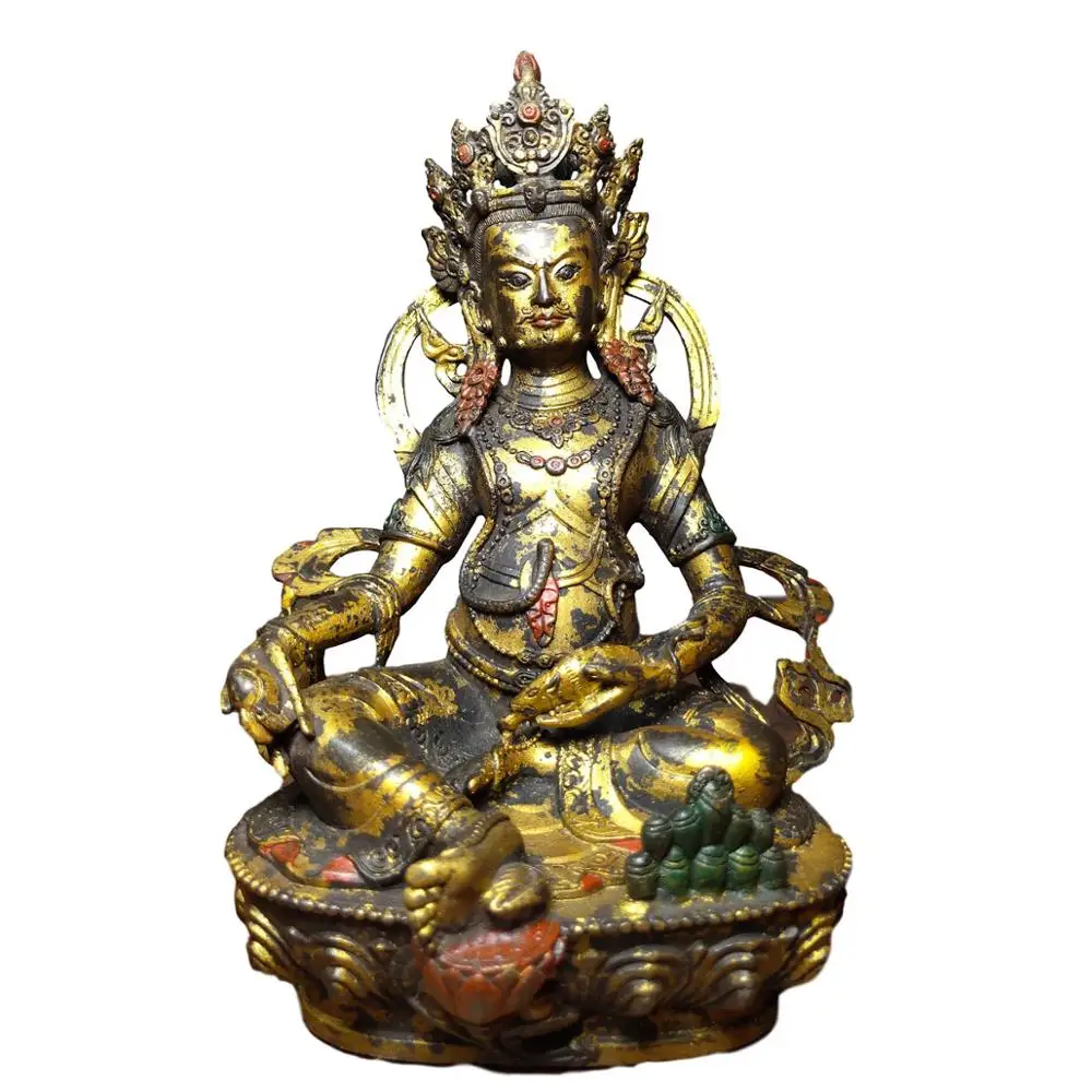 LaoJunLu Collection Of Pure Bronze Gilt Buddha Statues Of The Treasure King Huang Caishen Respectfully Worship The Buddha
LaoJunLu Collection Of Pure Bronze Gilt Buddha Statues Of The Treasure King Huang Caishen Respectfully Worship The Buddha