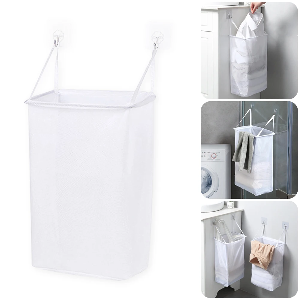 Home Wall Mounted Laundry Basket Dirty Clothes Storage Basket Bucket Toy Dust Bucket Laundry Hamper Storage Bag with Wall Hook
Home Wall Mounted Laundry Basket Dirty Clothes Storage Basket Bucket Toy Dust Bucket Laundry Hamper Storage Bag with Wall Hook