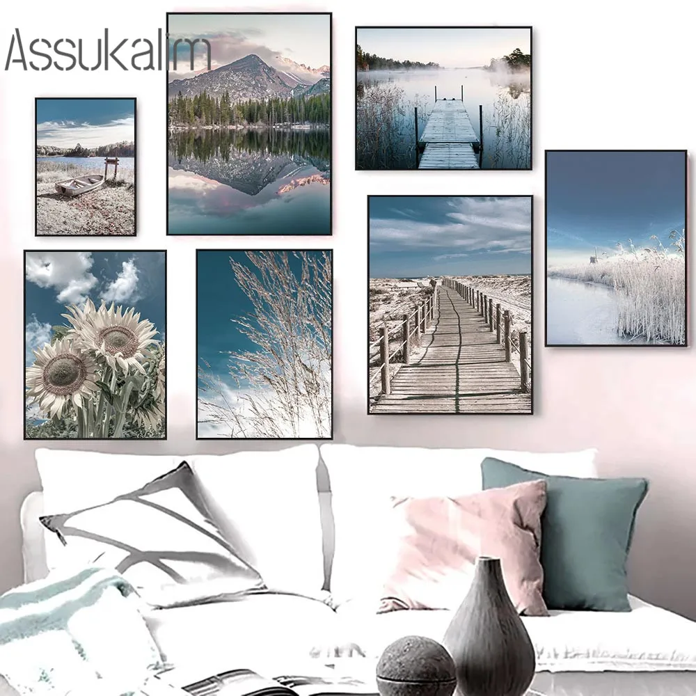 Sunflower Canvas Painting Travel Scenery Poster Mountain Lake Landscape Paintings Nordic Posters And Prints Living Room Decor
Sunflower Canvas Painting Travel Scenery Poster Mountain Lake Landscape Paintings Nordic Posters And Prints Living Room Decor