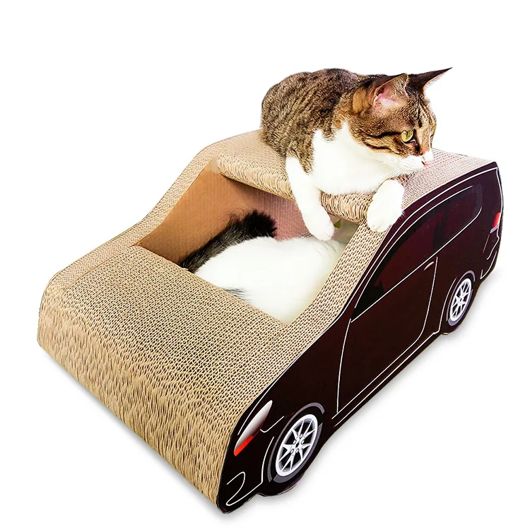 Face-to-face responsibility cat nest SUV car-shaped corrugated paper spacious and solid cat scratch board cat grinding claw toy
Face-to-face responsibility cat nest SUV car-shaped corrugated paper spacious and solid cat scratch board cat grinding claw toy