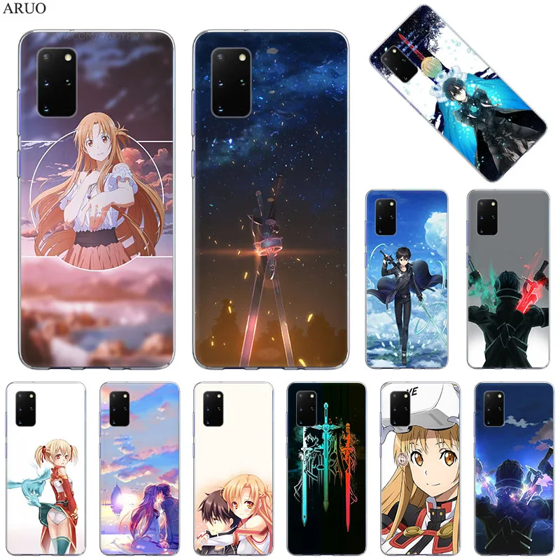 

Anime Sword Art Online Phone Case For Samsung S20 Ultra S10 Lite S9 S8 S10E Note 20 10 Pro 9 8 S7 Soft Silicone TPU Cases cover