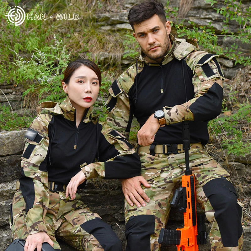 HAN WILD Tactical Suit Armor Combat Suit Shirt & Pants with Pads Airsoft Military Suit Combat Uniform Waterproof with Hood
HAN WILD Tactical Suit Armor Combat Suit Shirt & Pants with Pads Airsoft Military Suit Combat Uniform Waterproof with Hood