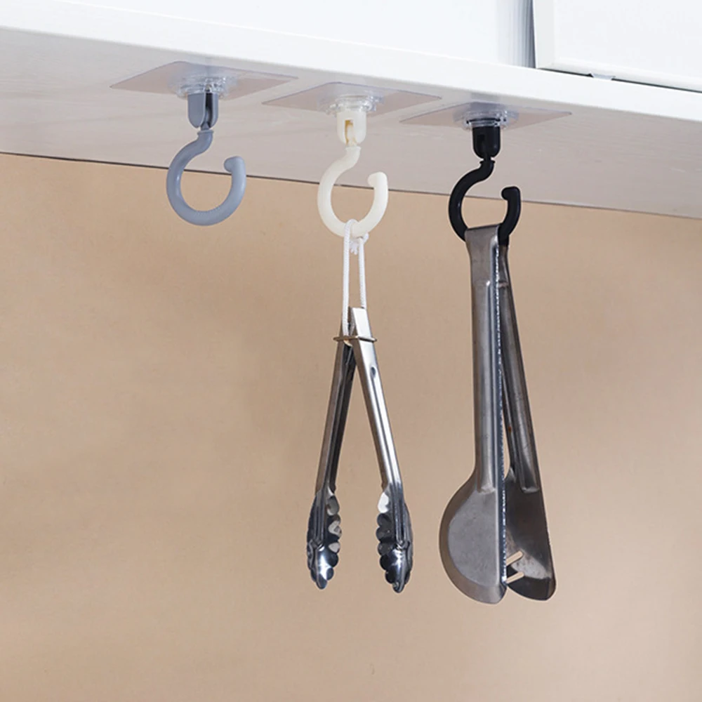 4pc Ceiling Rotary Hook Household Strong Hook Multifunction Adhesive Hook Wall Key Hanging Door Back Coat Hooks Kitchen Bathroom
4pc Ceiling Rotary Hook Household Strong Hook Multifunction Adhesive Hook Wall Key Hanging Door Back Coat Hooks Kitchen Bathroom