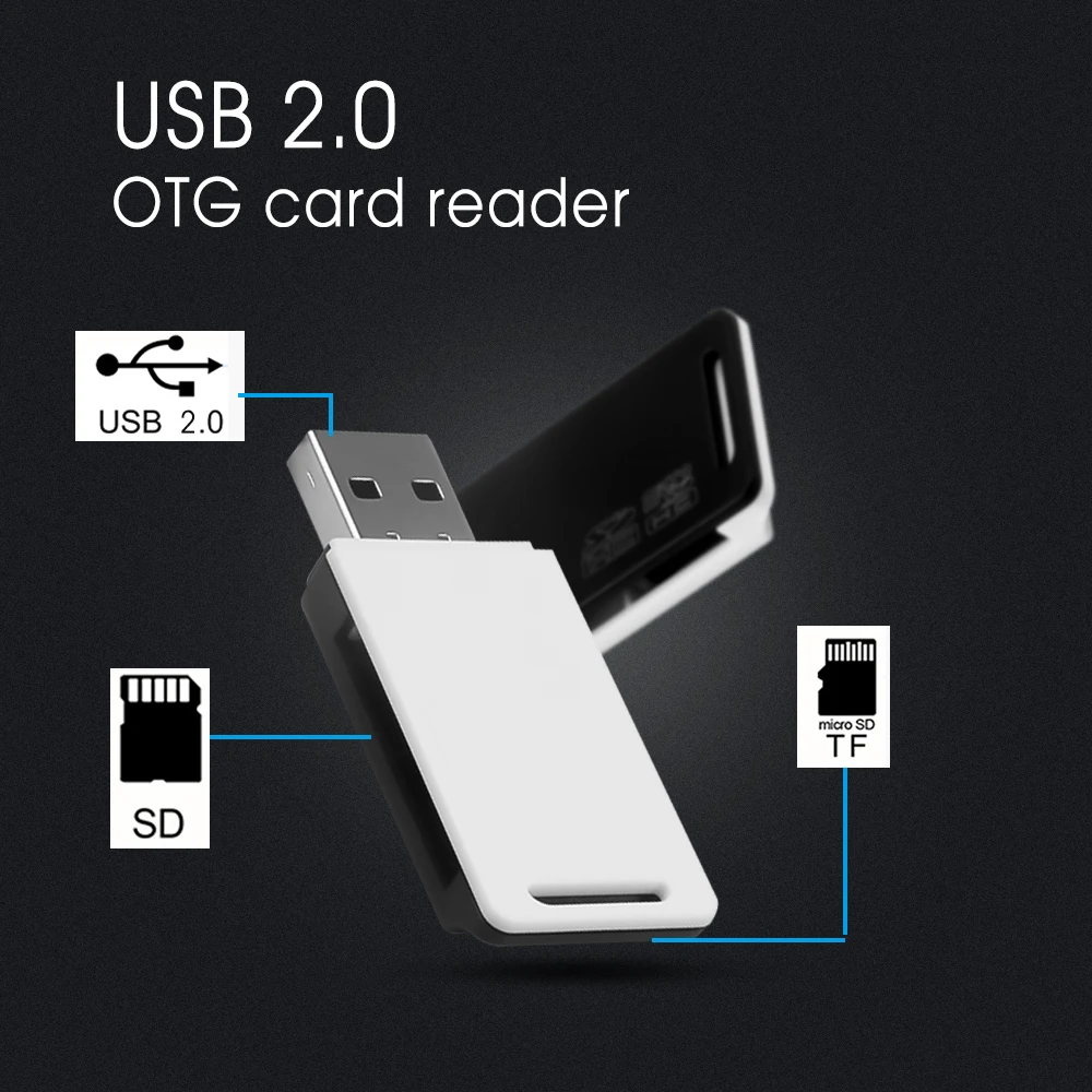 USB 2 0 устройство для чтения смарт-карт SD/Micro SD TF | Компьютеры и офис