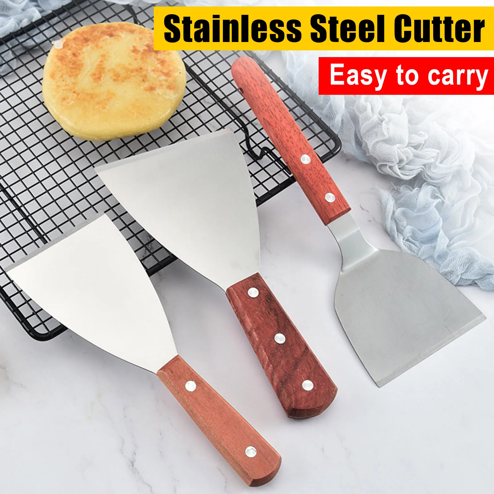 Stainless Steel Fried Shovel Spatula with Wooden Handle Pizza Steak Grasping Cutters Spade Pastry Cake Bbq Kitchen Tools
Stainless Steel Fried Shovel Spatula with Wooden Handle Pizza Steak Grasping Cutters Spade Pastry Cake Bbq Kitchen Tools