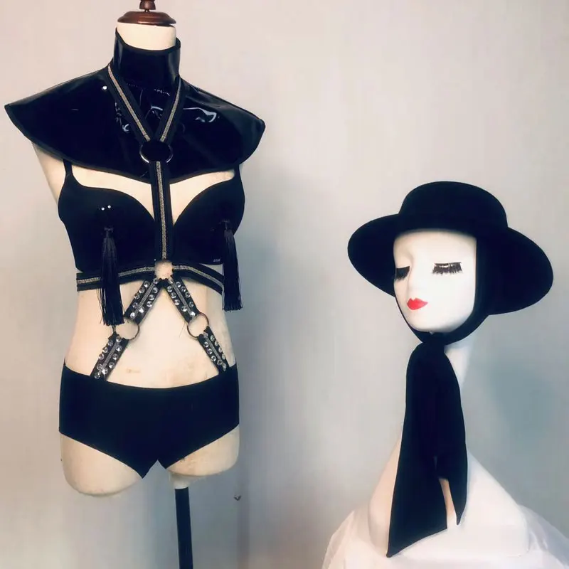 black Jazz Dance Costume Sexy Women Stage Show Outfits Nightclub Bar Singer Gogo Dancer Costume Suit Women Performance Wear
black Jazz Dance Costume Sexy Women Stage Show Outfits Nightclub Bar Singer Gogo Dancer Costume Suit Women Performance Wear