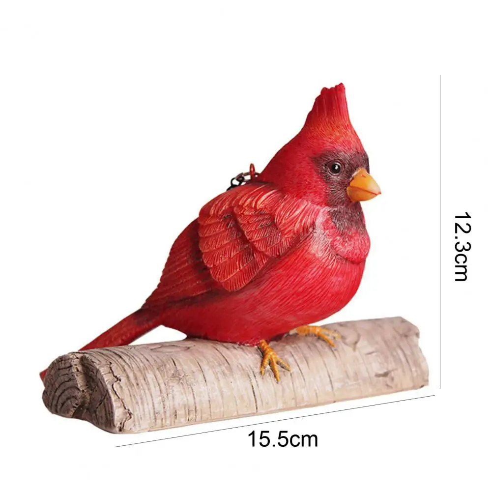 Hanging Statue Non-fading Vivid with Hook Garden Decoration Red Bird Figurine for Outdoor
Hanging Statue Non-fading Vivid with Hook Garden Decoration Red Bird Figurine for Outdoor