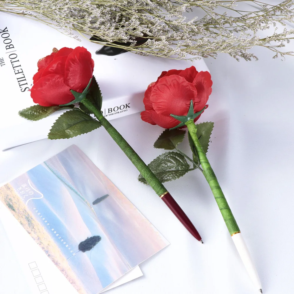 6pcs Cartoon Simulation Rose Flower Design Ballpoint Pens Student Supplies Signing Pen
6pcs Cartoon Simulation Rose Flower Design Ballpoint Pens Student Supplies Signing Pen
